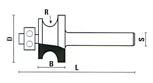 Halbstabfräser mit Anlaufring Halbstabfräser mit Anlaufring
