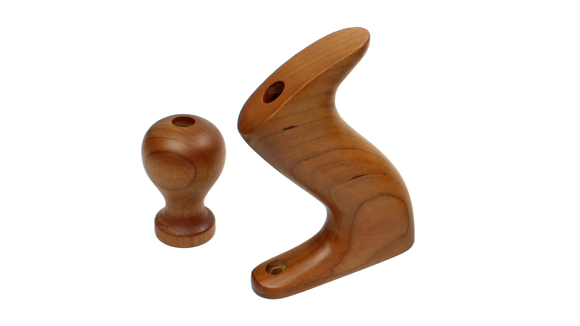 Set Griff und Knopf aus Kirschbaum