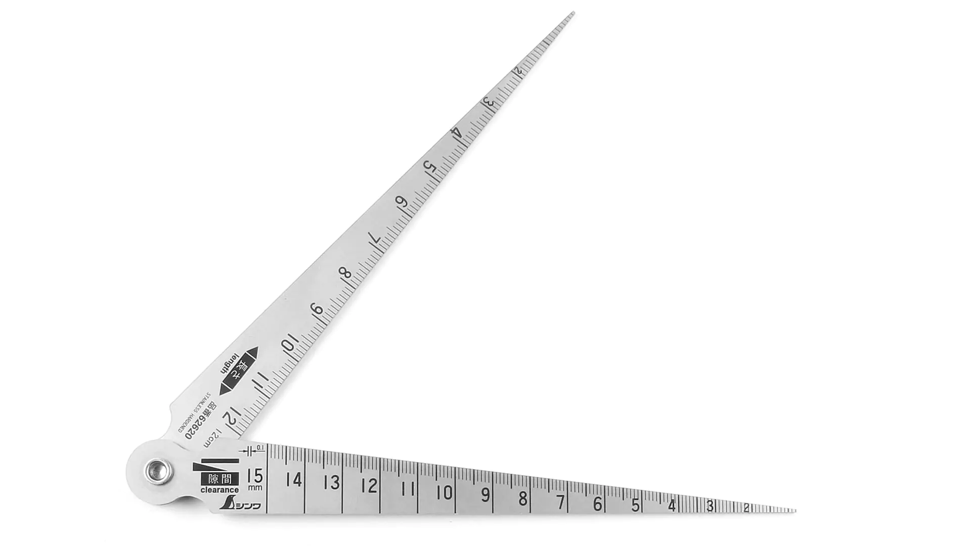 Messkeil fuer Spaltmass Lochdurchmesser Laengenmass 1 - 15 mm SHINWA Messkeil fuer Spaltmass Lochdurchmesser Laengenmass 1 - 15 mm SHINWA