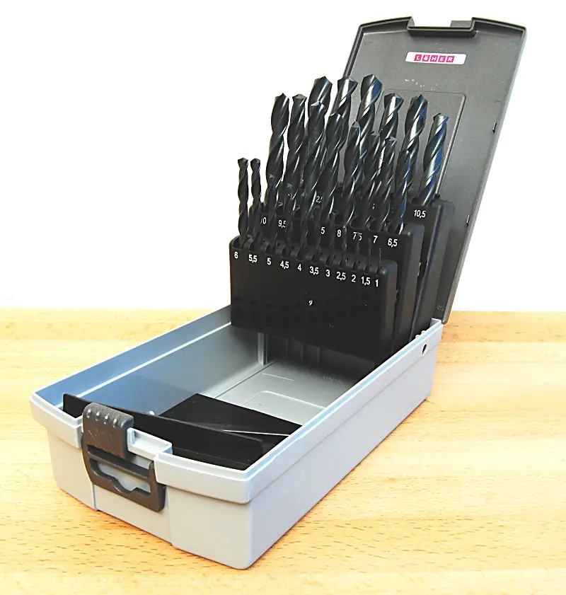 HSS Spiralbohrer-Satz 1,0 - 13,0 mm steigend um 0,5 mm (25 Stück)