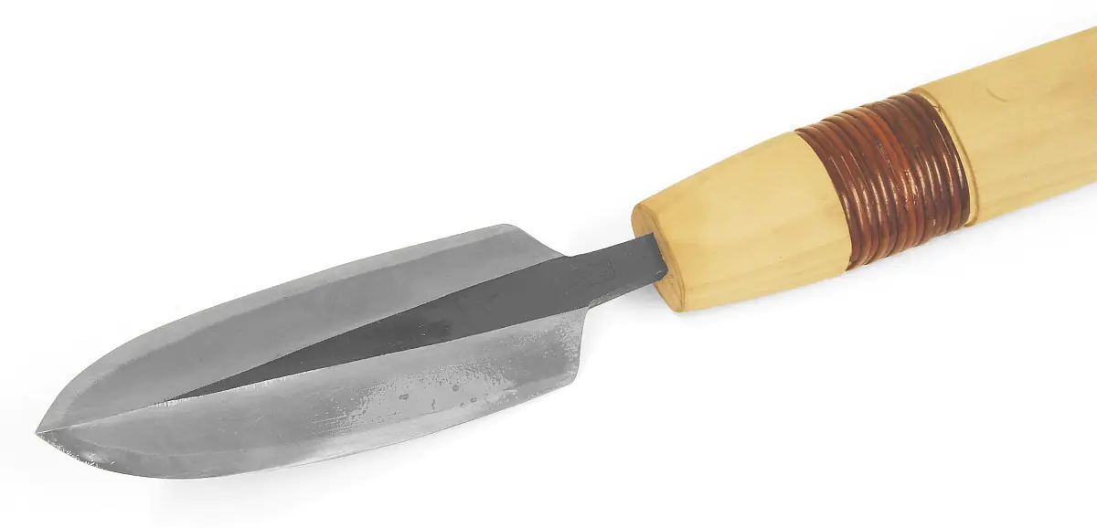 Großes Zweihand-Yarri Kanna Klinge 120 mm Blue Steel