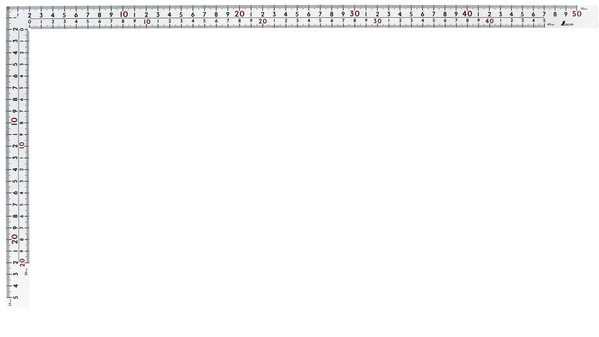 Japanischer Zimmermannswinkel weiss starr 30 cm SHINWA Japanischer Zimmermannswinkel weiss starr 30 cm SHINWA