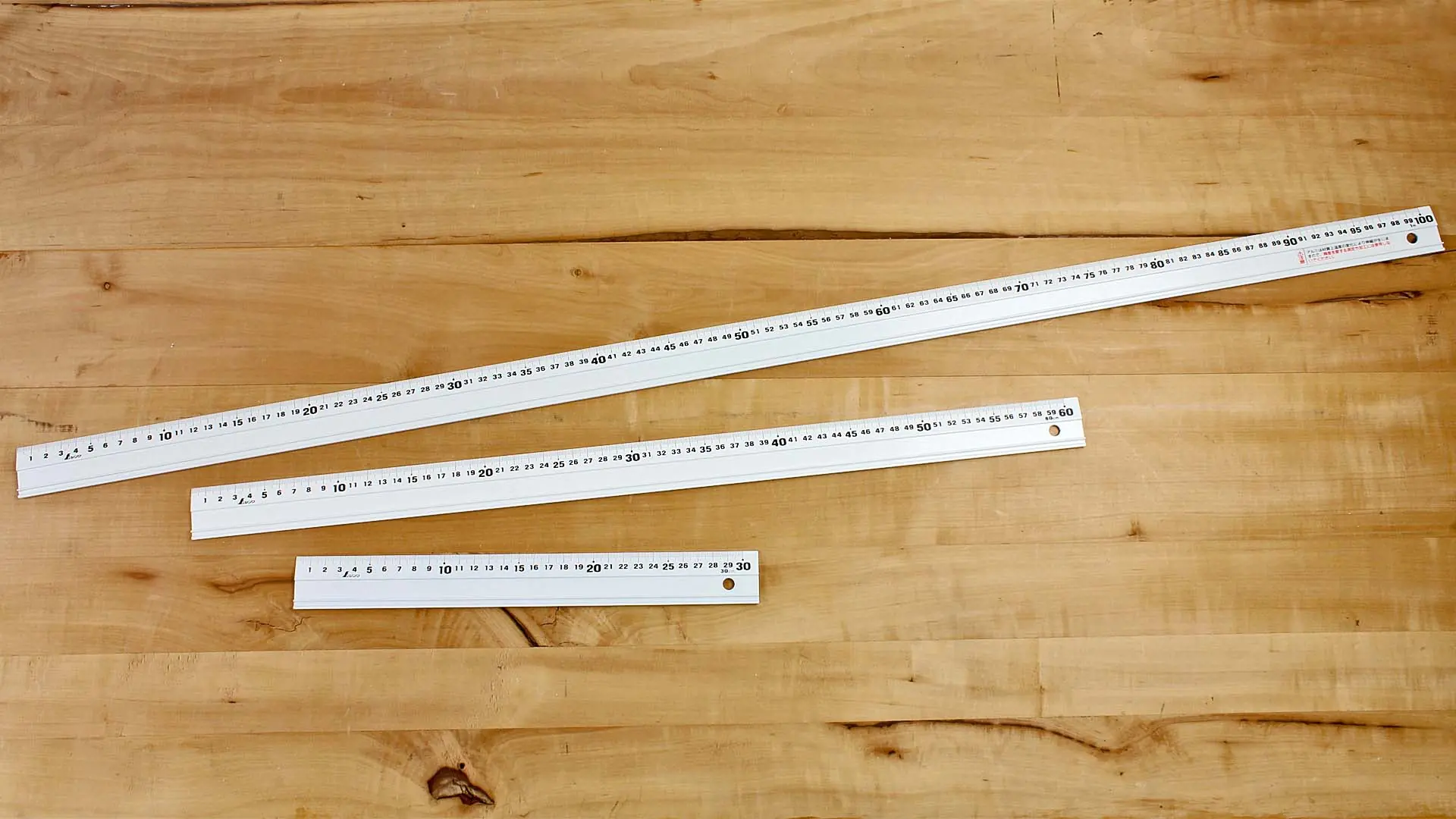 Aluminium-Lineal, rutschfest