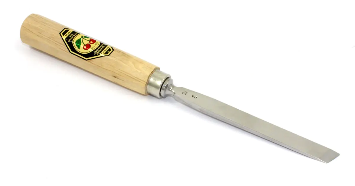 Beitel Stich 1 gerade, schräg angeschliffen (Fase zweiseitig) Beitel Stich 1 gerade, schräg angeschliffen (Fase zweiseitig)