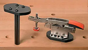 Kniehebelspanner-Montageplatte für 19 mm Löcher - mit 127 mm langem Schaft VERITAS