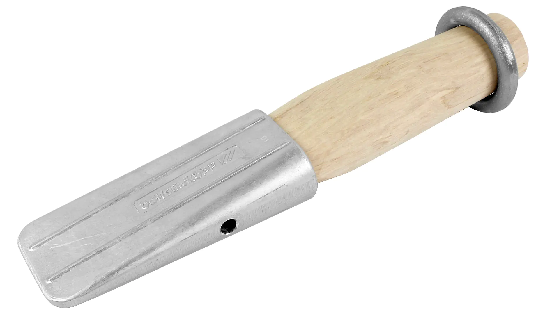 Alu-Hohlkeil geschmiedet mit Holz und Ring 920g  Laenge 360mm Schneide 70mm OCHSENKOPF