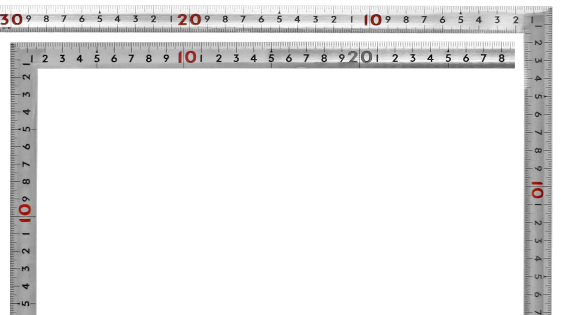 Flexibler Japanischer Zimmermannswinkel 'Sashigane', Oberfläche mattverchromt Flexibler Japanischer Zimmermannswinkel 'Sashigane', Oberfläche mattverchromt