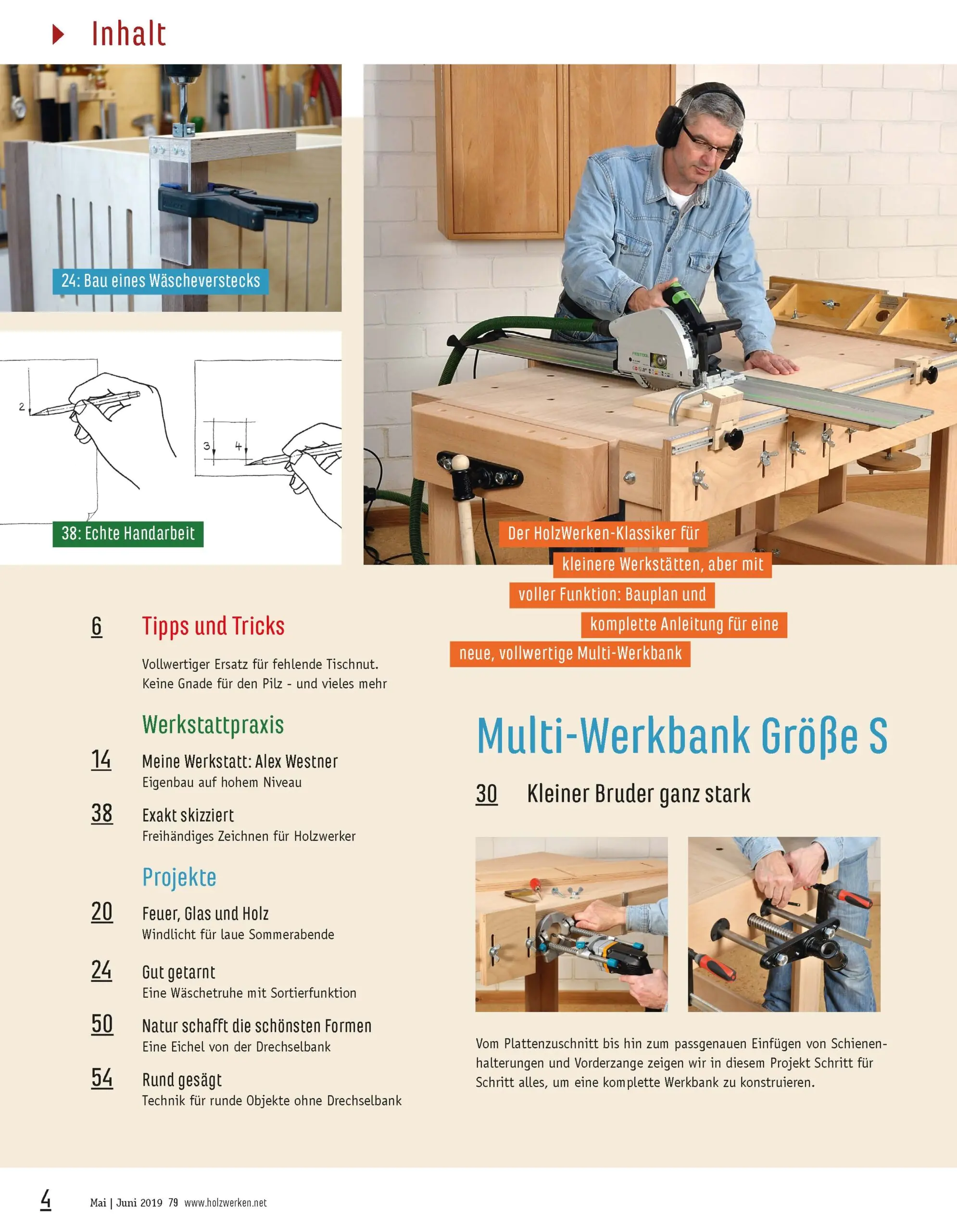 Holzwerken Ausgabe 79 Mai/Juni 2019 Holzwerken Ausgabe 79 Mai/Juni 2019