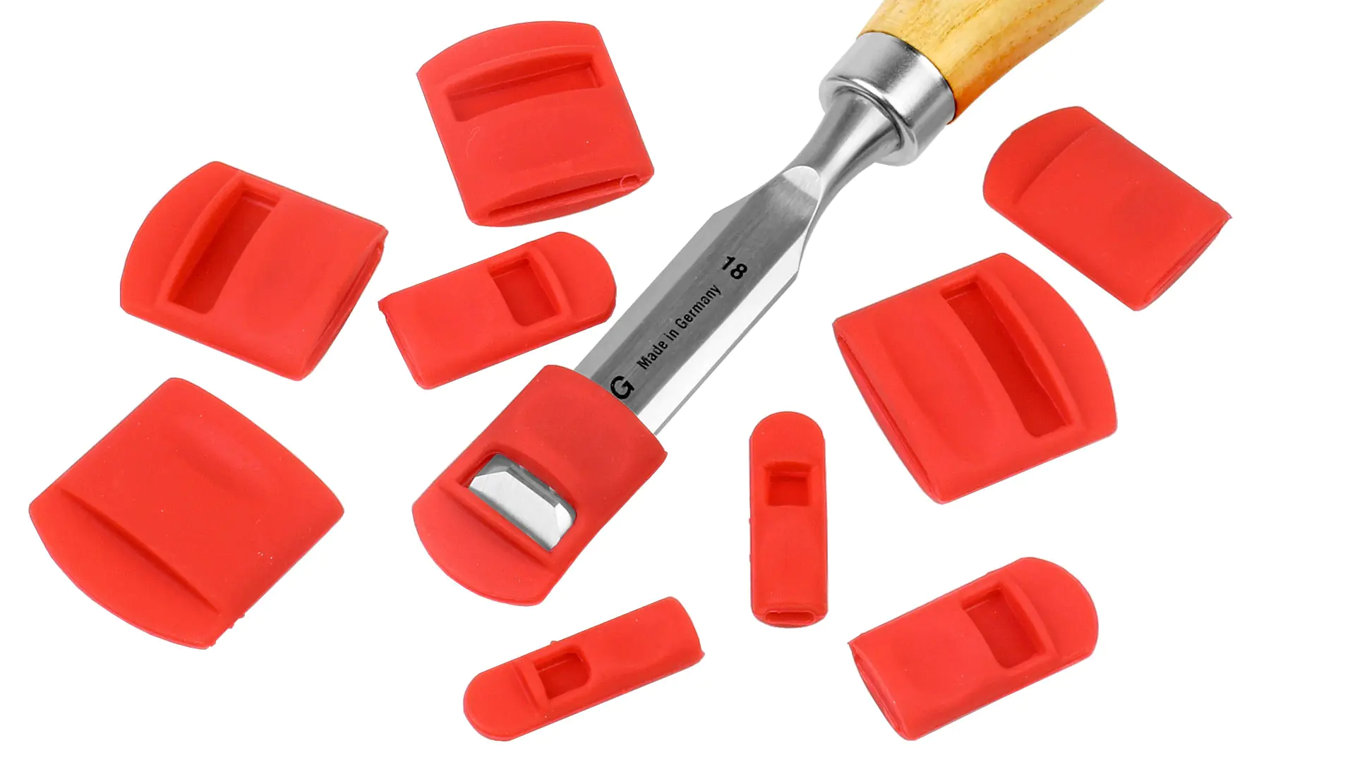 10er Set Silikon-Schneidenschutz für Stemmeisen