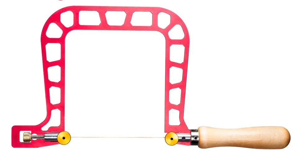 Laubsaege Blattspannung mittels Schraube Hoehe 125 mm KNEW CONCEPTS