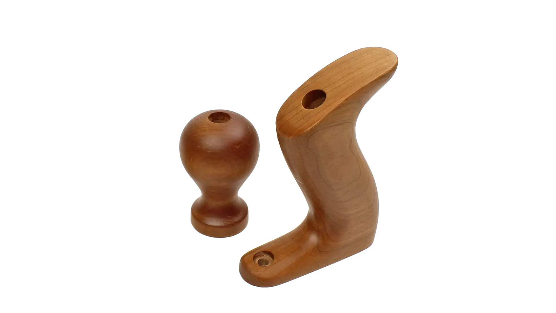 Set Griff und Knopf aus Kirschbaum
