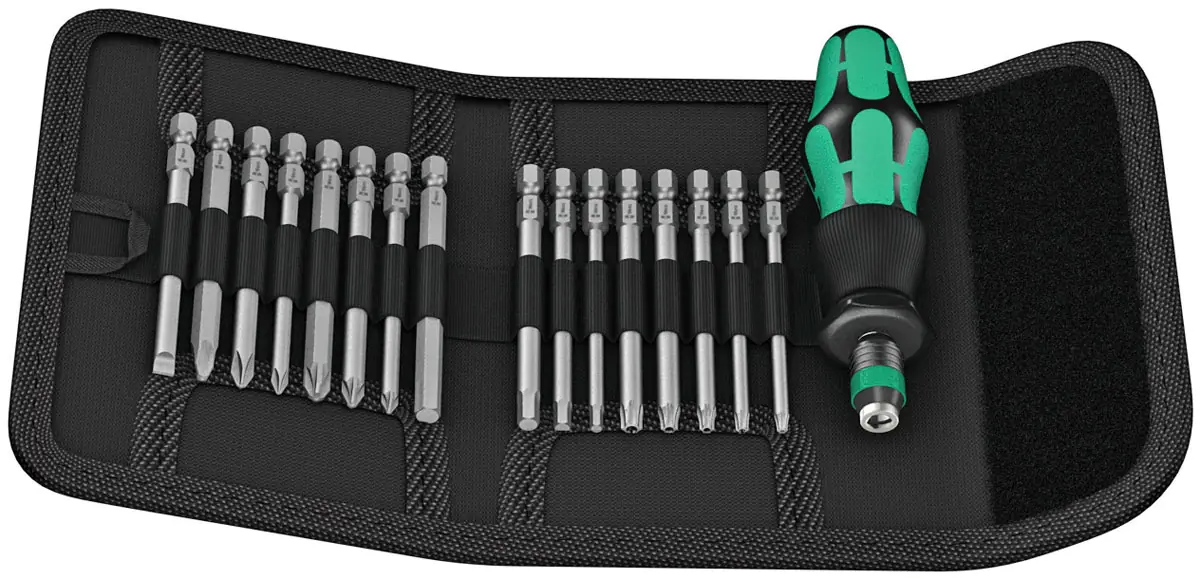 Kraftform Kompakt 60 mit 16 Stück 89 mm langen Bits WERA Kraftform Kompakt 60 mit 16 Stück 89 mm langen Bits WERA