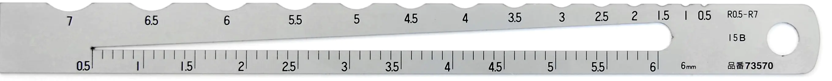 Durchmesser- und Radiusprüflehre von SHINWA