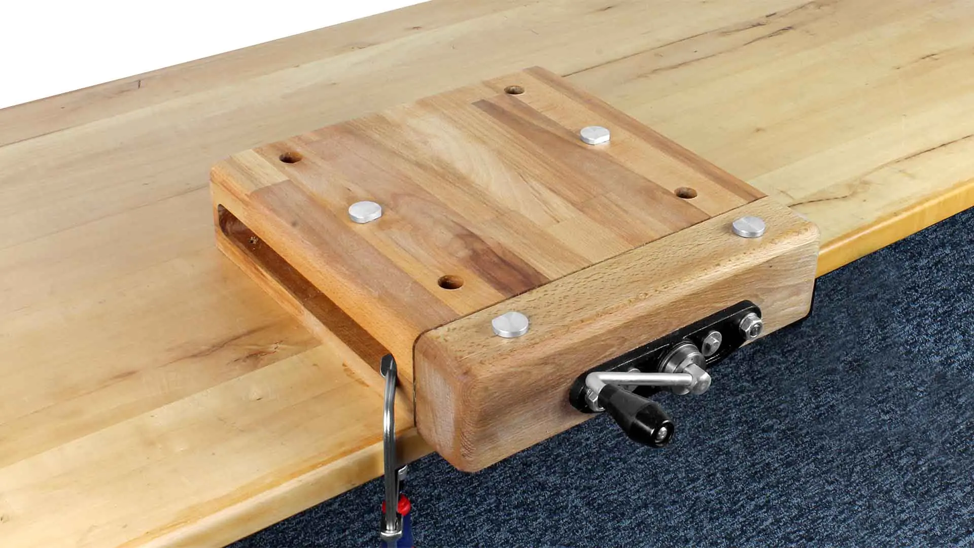 Kleine Mobile Hobelbank mit Kurbel Gesamttiefe mit Holzbacke 370 mm Gesamtbreite 350 mm PINIE Kleine Mobile Hobelbank mit Kurbel Gesamttiefe mit Holzbacke 370 mm Gesamtbreite 350 mm PINIE