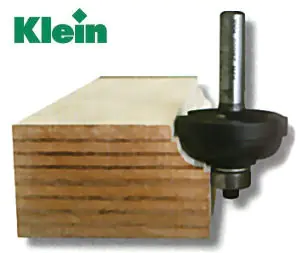 Profil-Hohlkehlfraeser mit Anlaufring HM D=28.6mm B=13mm L=51mm R=4.8mm S=8mm KLEIN Profil-Hohlkehlfraeser mit Anlaufring HM D=28.6mm B=13mm L=51mm R=4.8mm S=8mm KLEIN