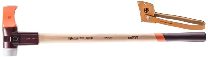 SIMPLEX-Spalthammer mit Tempergussgehäuse und Hickorystiel inkl. Lederschneidschutz SIMPLEX-Spalthammer mit Tempergussgehäuse und Hickorystiel inkl. Lederschneidschutz