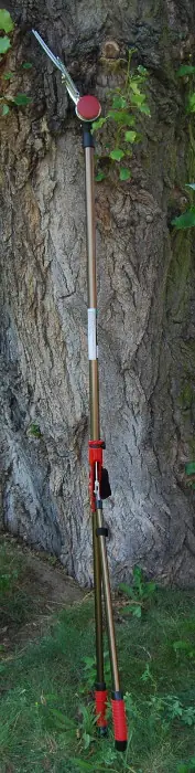 Japanische Stangen-Heckenschere mit Klingen 150 mm, Gesamtlänge 1800 mm Japanische Stangen-Heckenschere mit Klingen 150 mm, Gesamtlänge 1800 mm