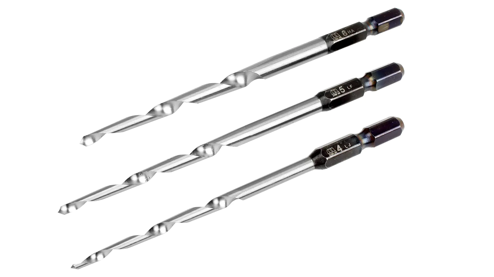 3er Set konischer Bohrer 4, 5, 6 mm 3er Set konischer Bohrer 4, 5, 6 mm