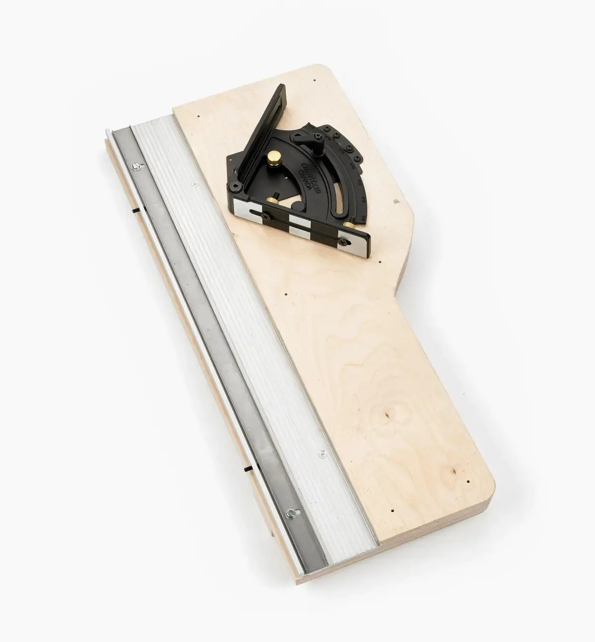 Stosslade mit verstellbarem Anschlag und Fuehrungsschiene fuer Linkshaender VERITAS