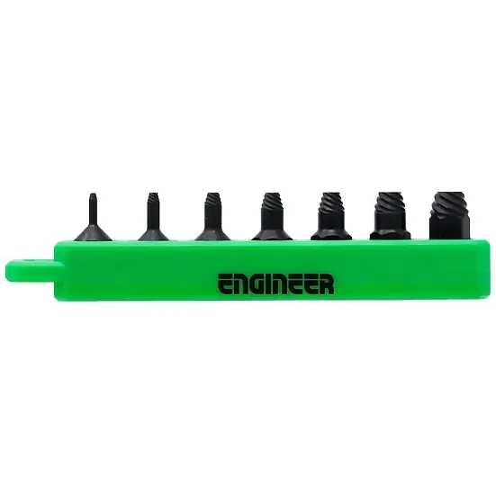7-in-1 18mm Schraubenausdrehset für Innensechskantschrauben ENGINEER 7-in-1 18mm Schraubenausdrehset für Innensechskantschrauben ENGINEER
