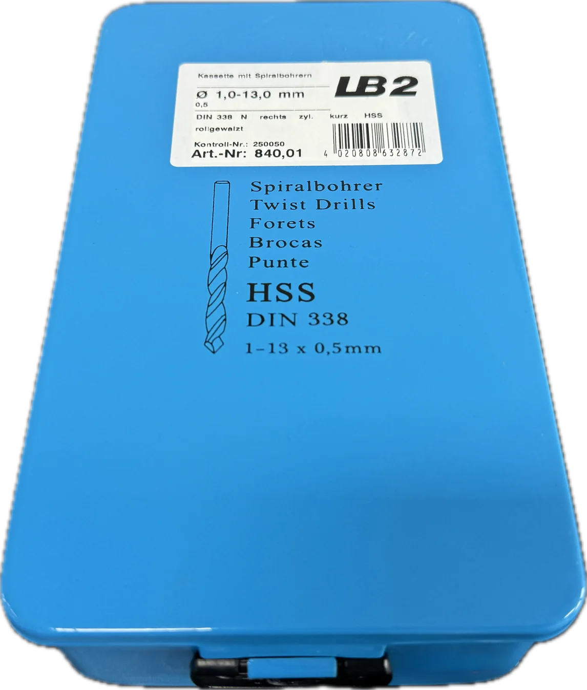HSS Spiralbohrer-Satz 1,0 - 13,0 mm steigend um 0,5 mm (25 Stück)