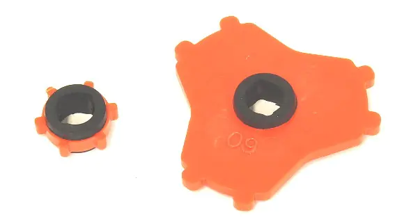 Poly-Clic Wooding Ersatz-Führungsplatten mit Gummihülse