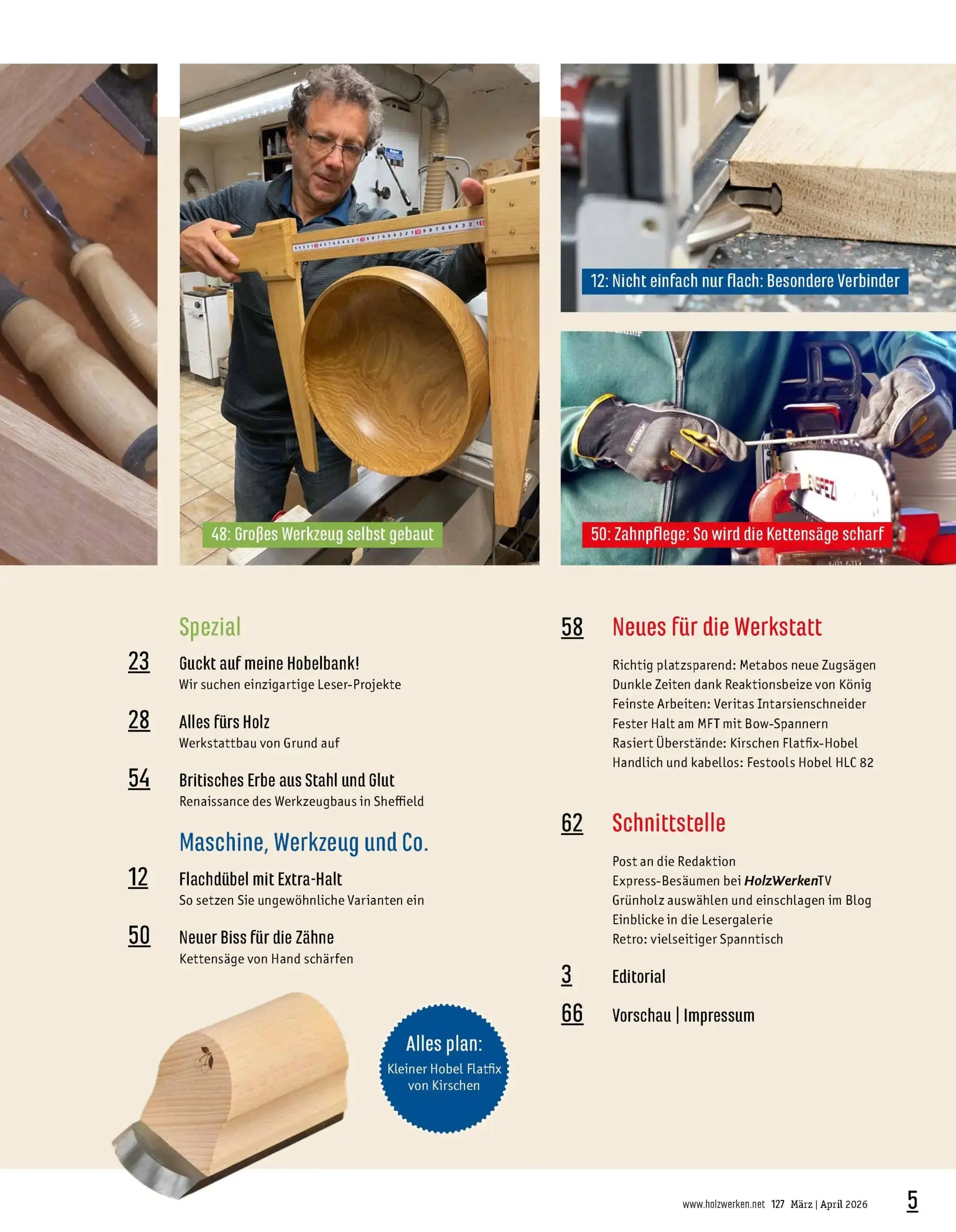 HolzWerken Ausgabe 127 März/April 2026