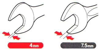 Dünne Schraubenschlüssel 8er Set ASAHI Dünne Schraubenschlüssel 8er Set ASAHI