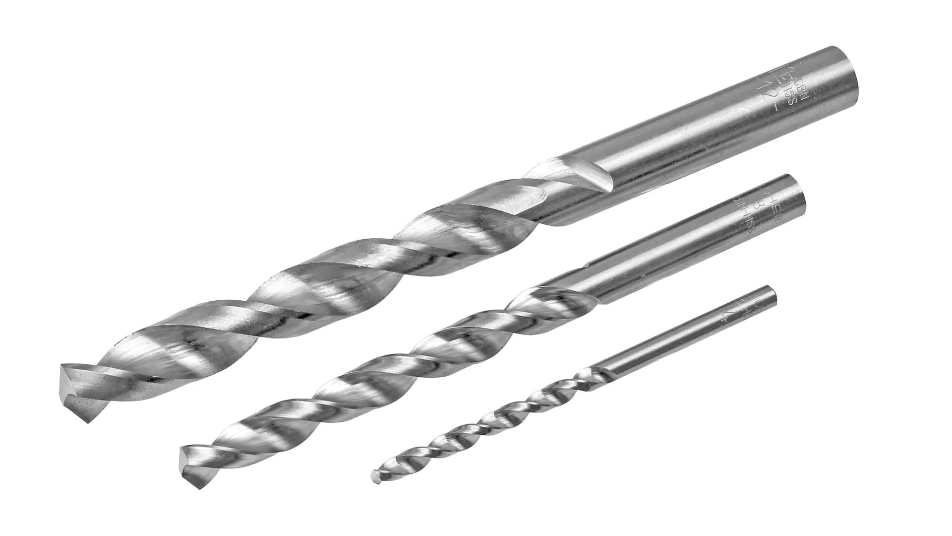 HSS Spiralbohrer für Aluminium, Zink, Kupfer, PVC, festes Polystyrol Serie 022/00 mit Zylinderschaft, rechtsdrehend LÖHER