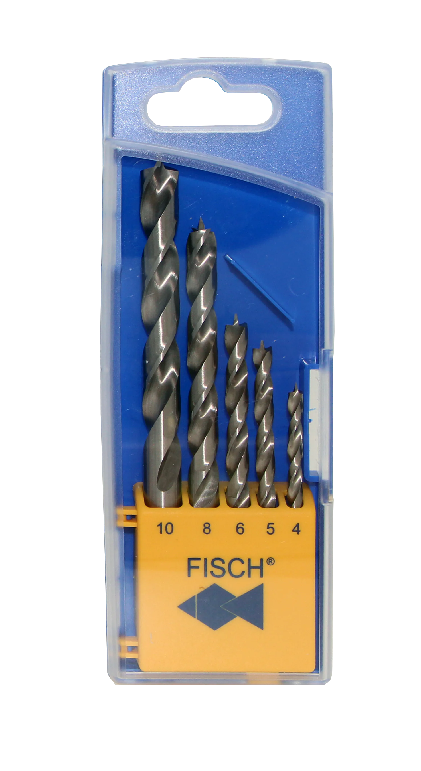 5er Set HSS Holzspiralbohrer FISCH