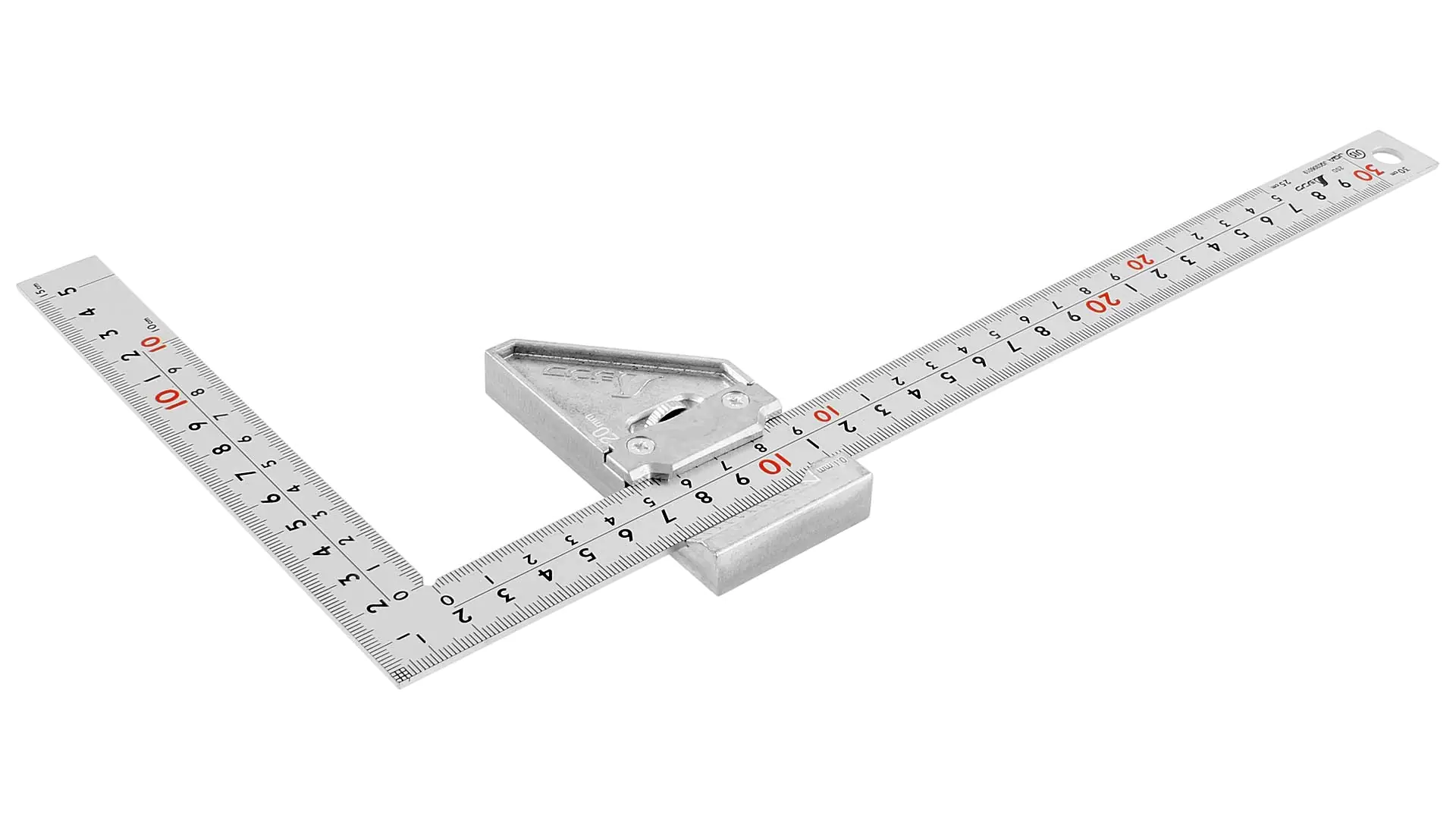Japanischer Midi-Zimmermannswinkel mit Metall Stopper von SHINWA Japanischer Midi-Zimmermannswinkel mit Metall Stopper von SHINWA