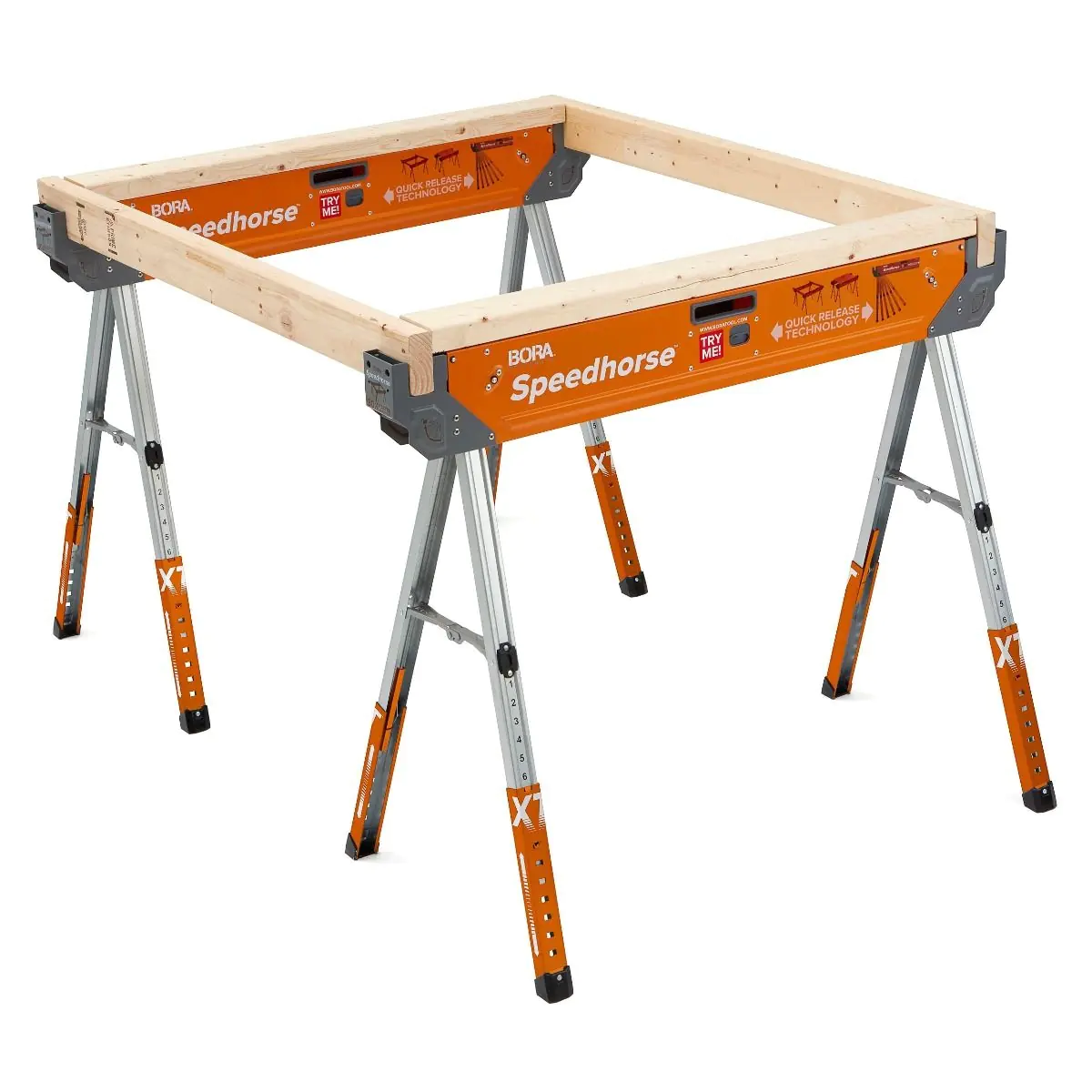 2er-Set  Einstellbarer Arbeitsbock "Speedhorse XT" PM-4550 BORA 2er-Set  Einstellbarer Arbeitsbock "Speedhorse XT" PM-4550 BORA