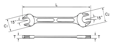 Doppelmaulschluessel 5.5 x 7 mm ASAHI LIGHTOOL Doppelmaulschluessel 5.5 x 7 mm ASAHI LIGHTOOL