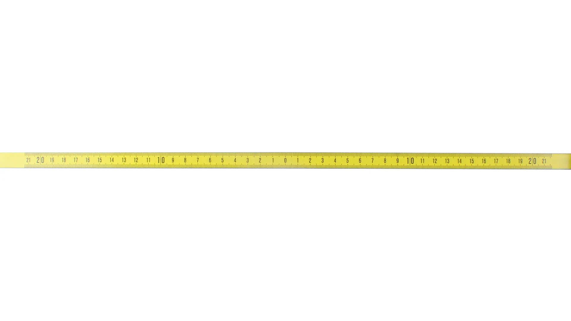 Stahlmassband 200 mm - 0 - 200 mm selbstklebend - schwarz auf gelb PAM 13 mm breit Stahlmassband 200 mm - 0 - 200 mm selbstklebend - schwarz auf gelb PAM 13 mm breit