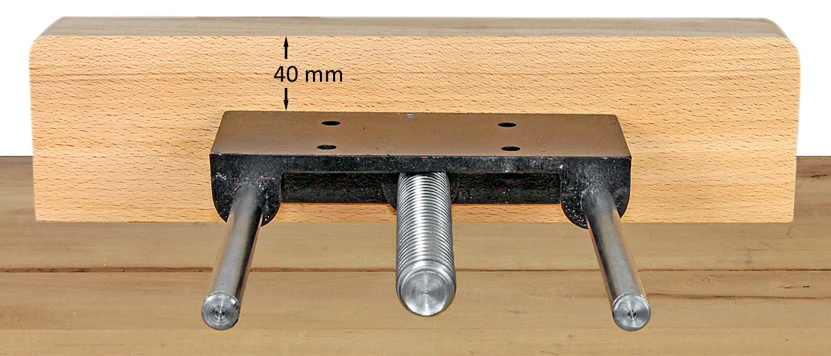 Holzbacke passend für kleine Vorderzange Holzbacke passend für kleine Vorderzange