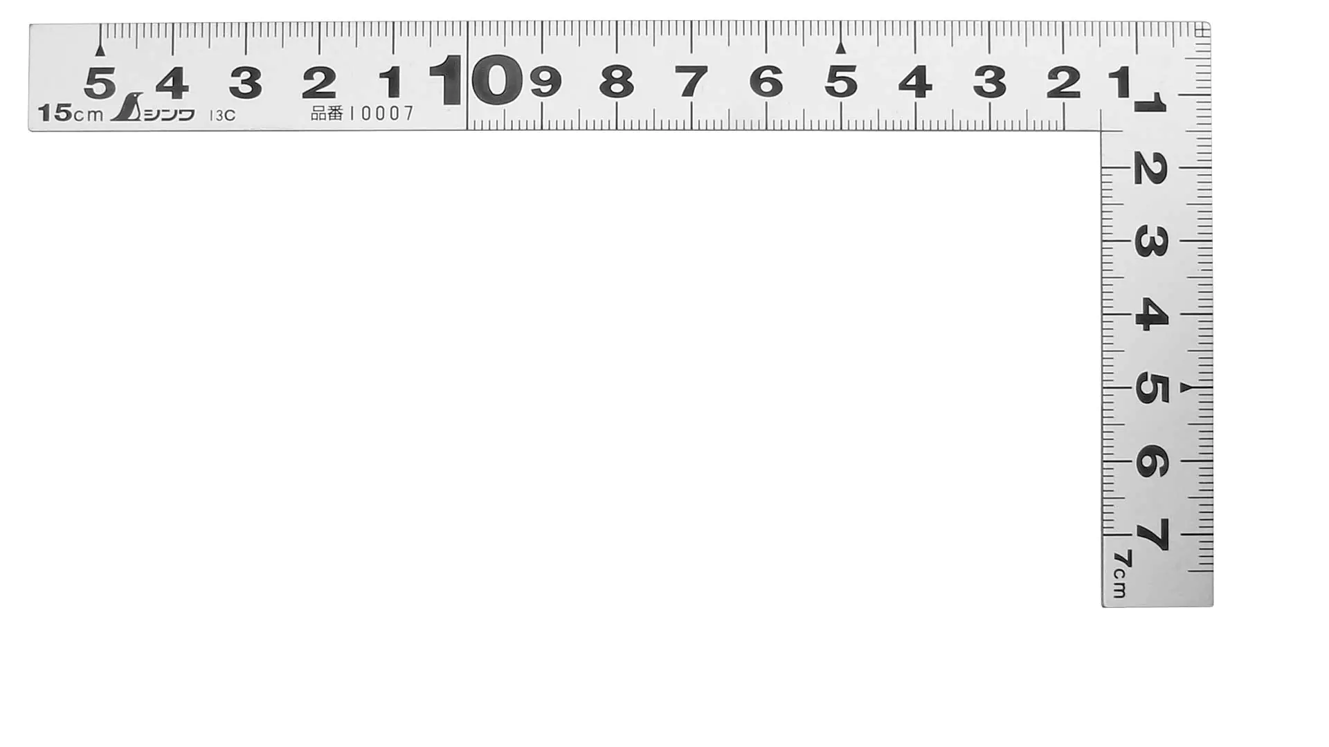 Japanischer Mini-Zimmermannswinkel starr 15 cm Querschnitt 15 x 1 mm SHINWA Japanischer Mini-Zimmermannswinkel starr 15 cm Querschnitt 15 x 1 mm SHINWA