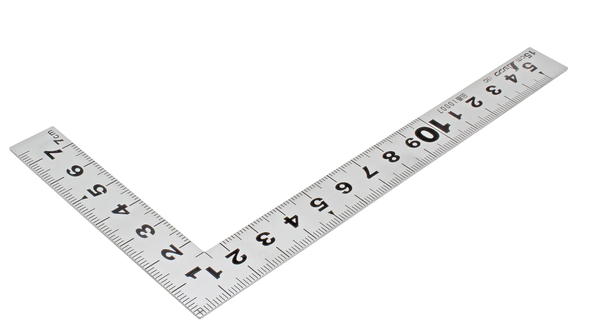 Japanischer Mini-Zimmermannswinkel starr 15 cm Querschnitt 15 x 1 mm SHINWA