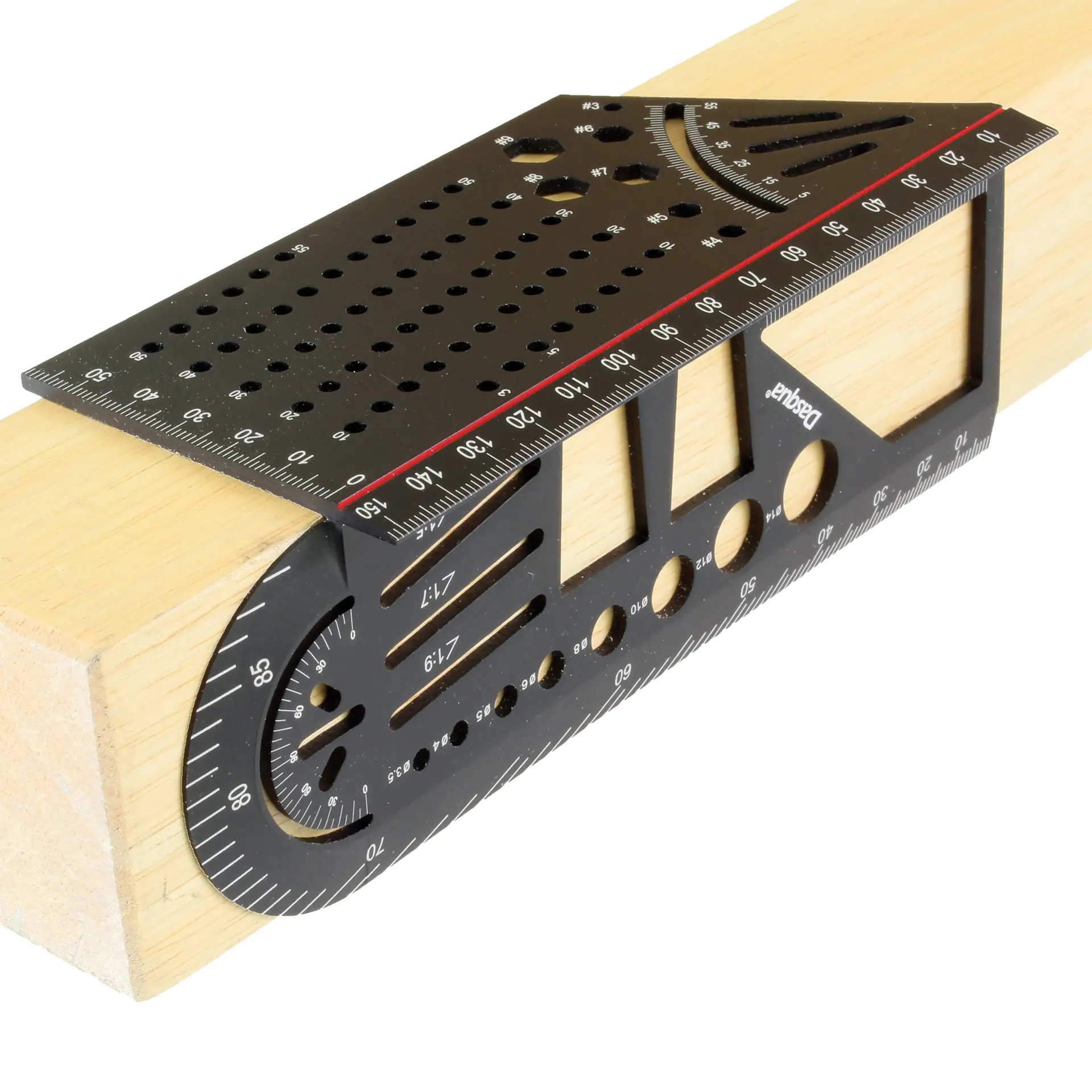 3D Multifunktionswinkel ❘ BLACK-RED Plus ❘ DASQUA