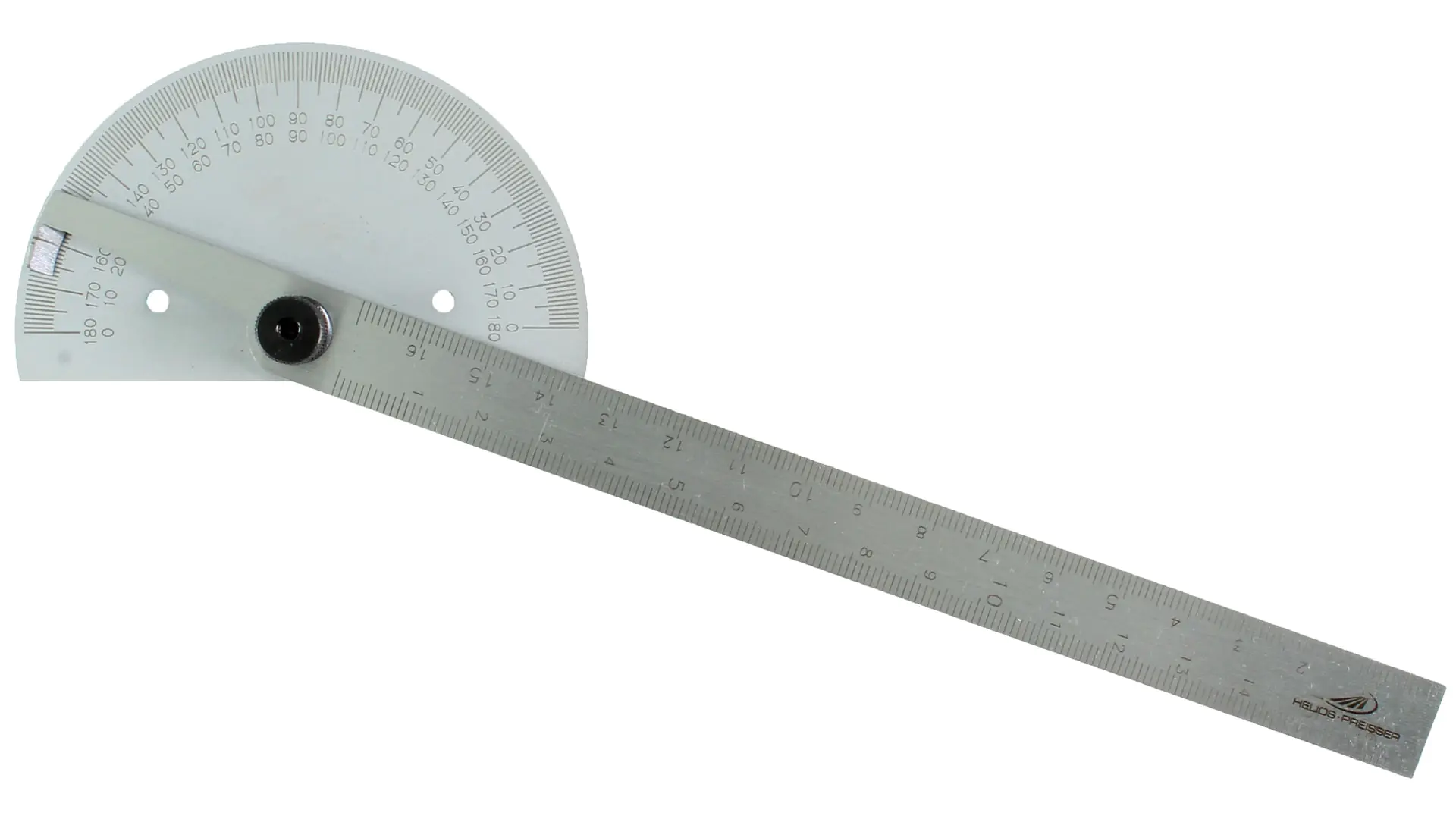 Gradmesser von PREISSER mit halbrunder Grundplatte