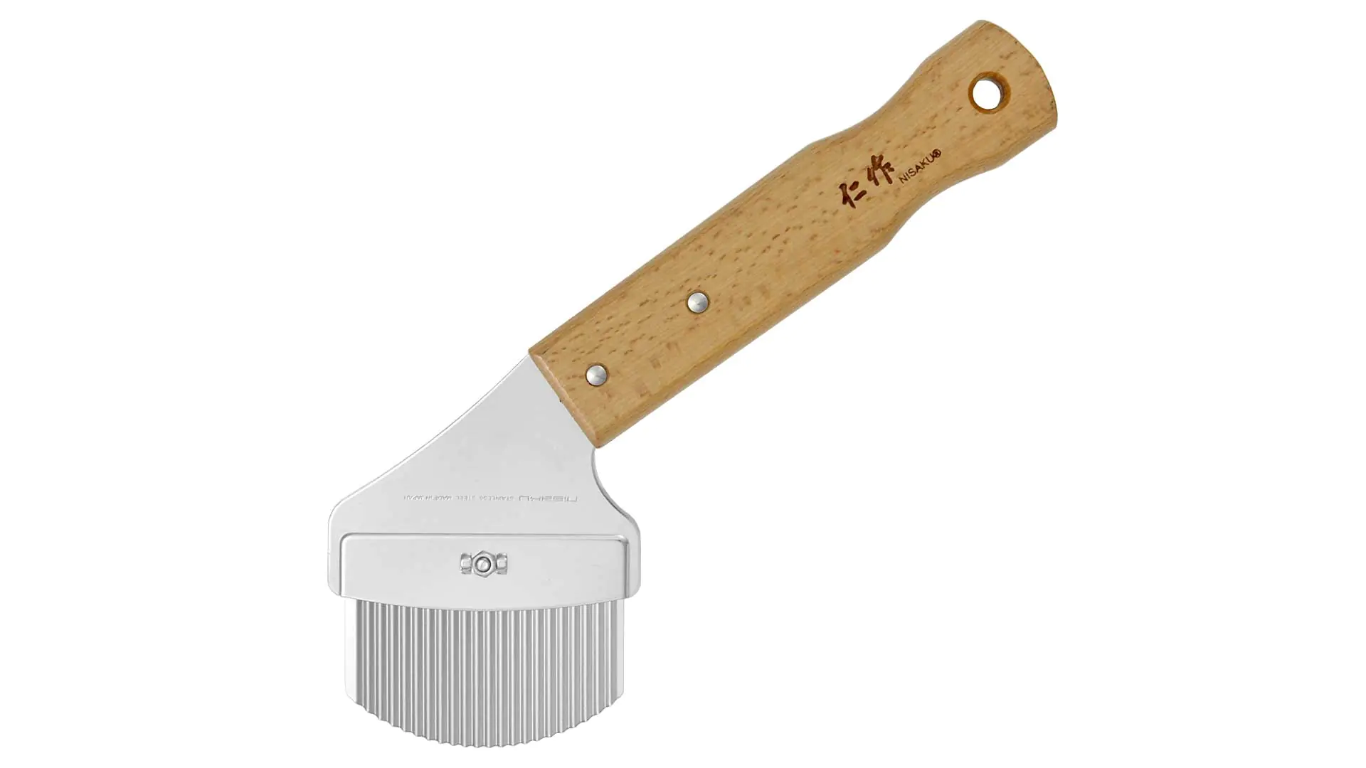 Unkrautmesser (Fugenmesser) mit kurzem Holzgriff