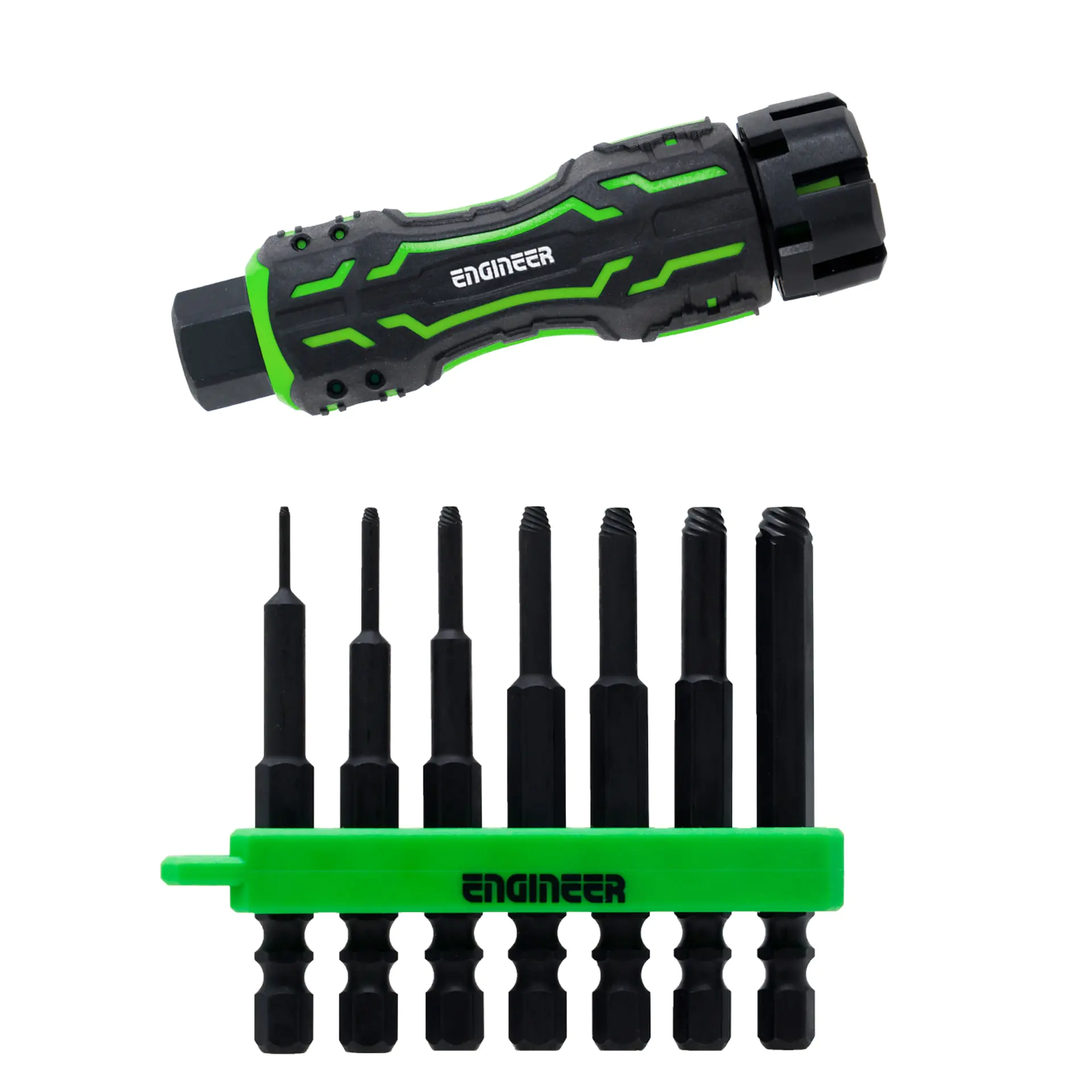 7-in-1 65mm Schraubenausdrehset für Innensechskantschrauben ENGINEER 7-in-1 65mm Schraubenausdrehset für Innensechskantschrauben ENGINEER