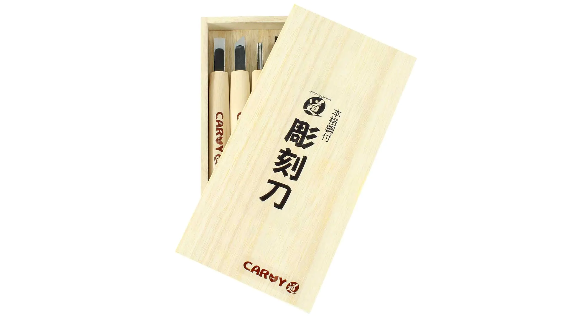 5-tlg. japanischer Schnitzeisensatz - CARVY 5-tlg. japanischer Schnitzeisensatz - CARVY
