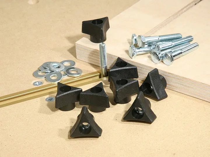 Set Drehknöpfe mit Verschraubung (INCRA Build-It Knobs)