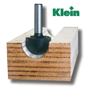 Hohlkehlfraeser HM D=9.5mm B=7mm L=38mm R=4.8mm S=8mm KLEIN Hohlkehlfraeser HM D=9.5mm B=7mm L=38mm R=4.8mm S=8mm KLEIN
