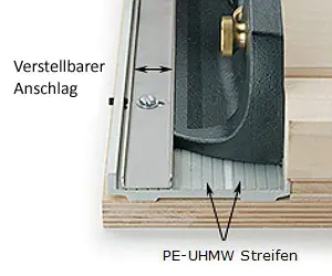 Fuehrung 610mm fuer  VERITAS Bestosshobel und Spezial-Schleifklotz für Stoßlade Fuehrung 610mm fuer  VERITAS Bestosshobel und Spezial-Schleifklotz für Stoßlade