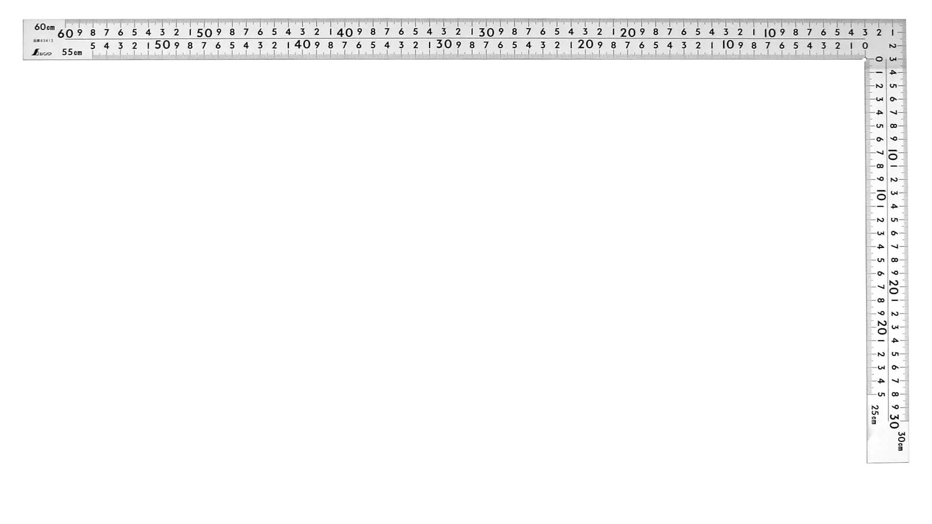 Japanischer Zimmermannswinkel starr 60 x 30 cm von SHINWA, Edelstahl rostfrei Japanischer Zimmermannswinkel starr 60 x 30 cm von SHINWA, Edelstahl rostfrei