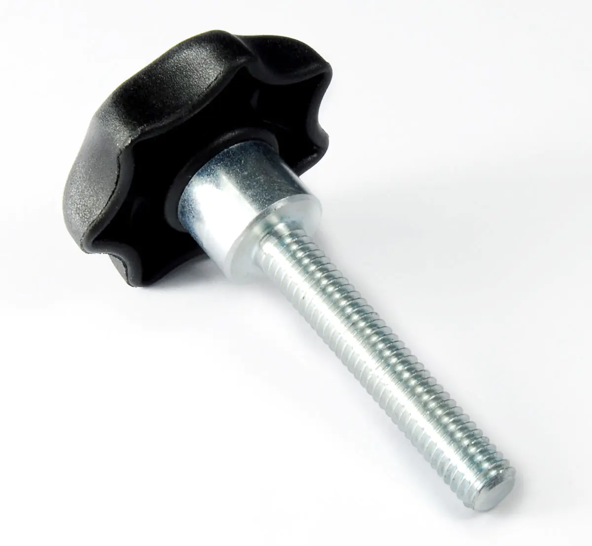 Sterngriffschraube Griff D 32mm Gewinde M6 Gewindelaenge 35mm Auflageflaeche Stahl