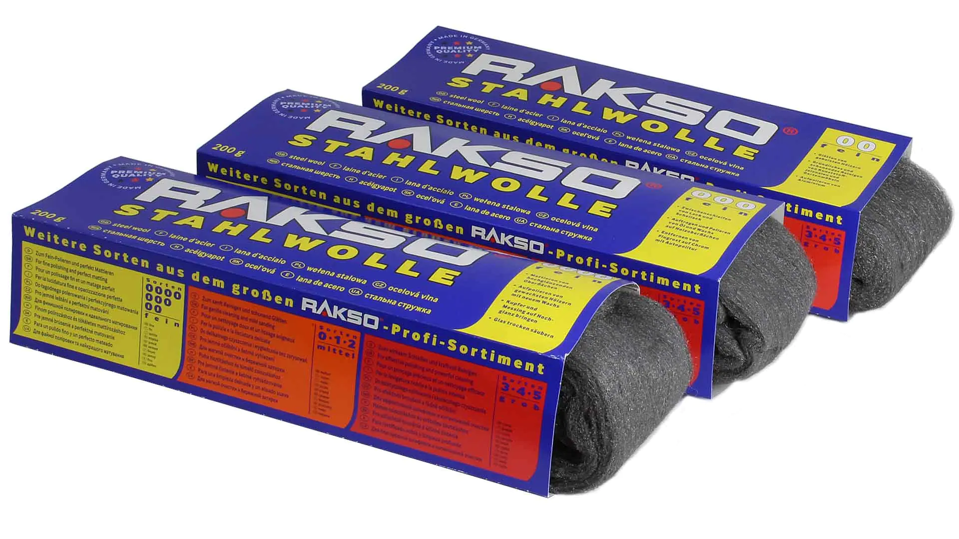 Stahlwolle fein 200g RAKSO