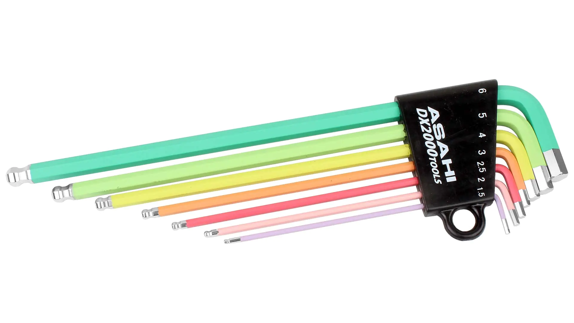 ASAHI Winkelschlüssel mit Farbcodierung 7er Set