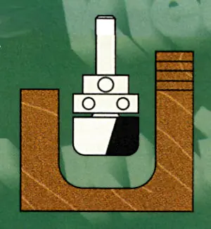 Abrundnutfräser mit Anlaufring oben (schaftseitig) Schaft 6 mm